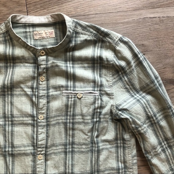 Zara Boys Button Up Shirt 11-12 - Picture 3 of 5
